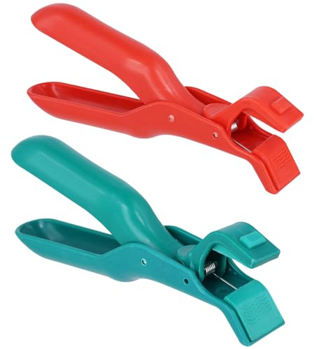 2pcs Anti-Scalding Bowl Clamp, Silicone Bowl Clip No-Slip Multifunctional Hot Bowl Gripper Holder Pan Grabber Plate Clip for Kitchen Dish Bowls of Different Sizes