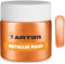 7 Artists Metallic Acrylic Paint - 50 ml Copper, Gold | Metallic Acrylic Paints