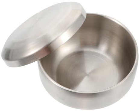 WATIIFUFU Cuenco recipientes de Comida con Tapas tazón práctico ensaladeras de Frutas tazón de Fideos instantáneos Bol Acero Inoxidable Sopa Bowl Plato de Postre Vajilla para el hogar