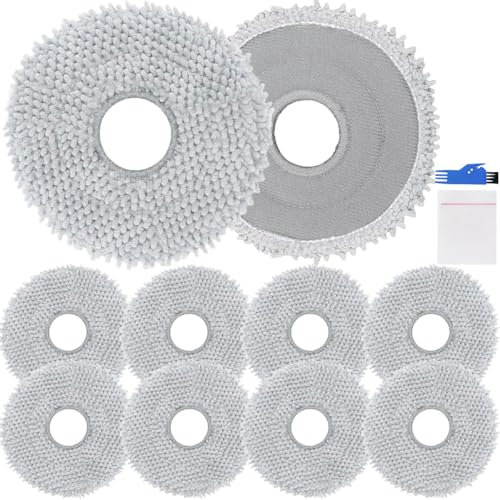 EATBALE Mop Cloth Replacement Parts for Roborock Q Revo/Qrevo MaxV/Qrevo Master/Qrevo Slim/Qrevo Pro/Qrevo S/Qrevo Curve Robot Vacuum Cleaner Mopping Pad Microfiber Wipe Accessories Kit