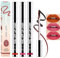 Baorder 3Pcs Matte Peel Off Lip Liner Tattoo Set,Waterproof,Smudge-Proof,Peel Off Lip Liner Tattoo,Peel Off Lip Stain,Long-Lasting Pink Lip Gloss,Matte Nude Liquid Lipstick Lip Tint