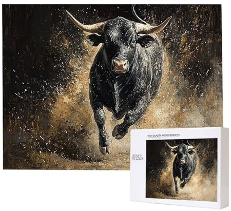 Puzzle für Erwachsene 5000 Teile Stier 156 x 105cm Puzzles für Erwachsene Pädagogisches Spiel Herausforderung Spielzeug 5000 Teile Puzzles für Kinder Als Geschenk und Wanddekoration l-251