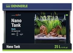 Dennerle Nano Tank Basic, 25 Liter - Nano Aquascaping Aquarium | 36 x 28 x 25 cm; geeignet als Vivarium für kreative Nano-Setups