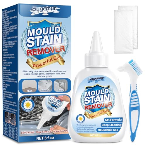 Sugemur Mould Remover, Mould Remover Gel, Household Mould and Mildew Remover for Rubber Seals, Kitchen Sinks, Bathroom Tiles, Toilets, Window, Mold Remover Gel for Deep Cleaning