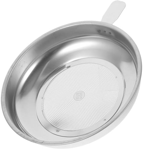 PACKOVE Tea Fine Mesh Filter Oil Strainer Stainless Steel High Durability Stable and Sturdy Construction Replaceable Mesh Strainers Kitchen Oil Pot Filter for Home Cooking