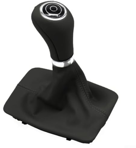KHIronHive Pomo de palanca de cambios automático con cubierta de cuero para Mercedes-Benz Clase C W204 Clase E W207 W212 GLK X204 2007-2012, repuesto de mango de cambio de marchas de cuero premium