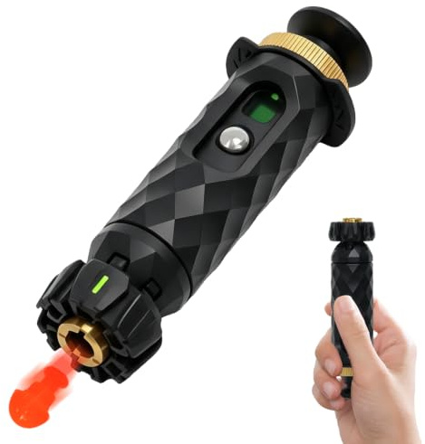 7JI Metall Antistress Spielzeug,Rotierende Dekompression für Angststörungen | EDC Legierung Fidget Toy mit 20 Plastikgeschosse,Erwachsene Fidget Slider Kann gedreht und gedrückt werden,Männer Geschenke