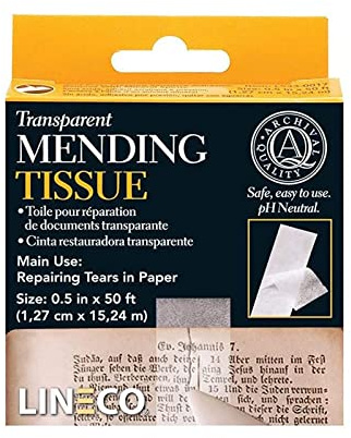 Lineco Transparent Mending Tissue (15m by 13mm)