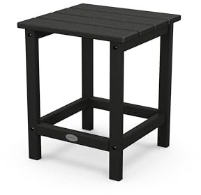 Polywood Long Island Beistelltisch, 45,7 cm, Schwarz
