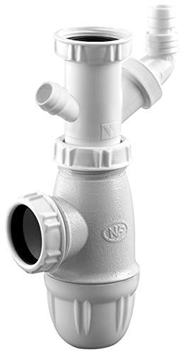 siphon d'évier - avec culot pour machine à laver - valentin 75220000100