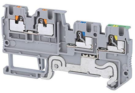PHOENIX CONTACT PTIO 1,5/S/3-PE Initiatoren-/Aktorenklemme, mit Schutzleiterfunktion, 250 V, 13,5 A, Anzahl der Anschlüsse 4, Querschnitt 0,14 mm²-1,5 mm², AWG 26-14, Breite 3,5 mm, Grau, 50 Stück