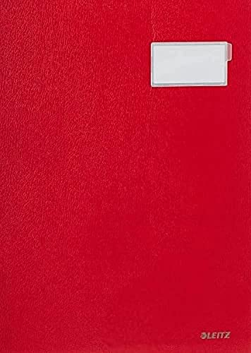 Leitz, Unterschriftsmappe, 20 Fächer, Überzug PP, Rot, 57000025