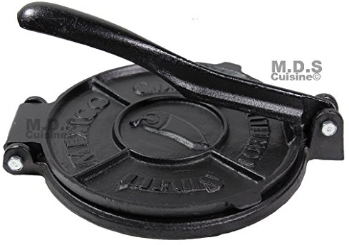 Tortilla Press Heavy Cast Iron, 8 Authentic Tortilla Press by Smart Cook