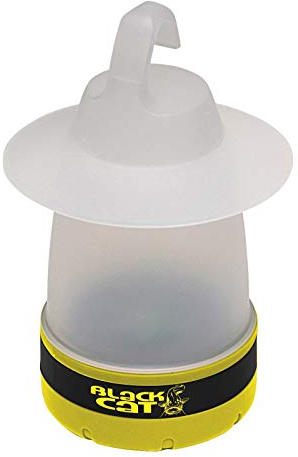 Black Cat 9895034 Unisex Jugend Outdoor Lampe, Schwarz/gelb, 17 cm