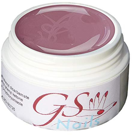 GS-Nails UV Farb-Gel für Nail-Art & Nagel-Design - 5 ml UV-härtendes Cover-Gel - Nail-Gel - selbstglättendes Nagel-Gel - Schlamm Grau 33 - B4