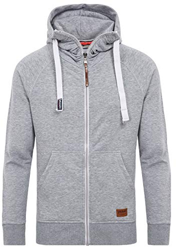 Yazubi Herren Sweatjacke Hoodie mit Reißverschluss Jacob