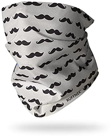 Ruffnek MOUSTACHE DESIGN Multifunctional Snood Tube Scarf Neck warmer for Men - ONE SIZE