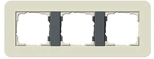 Gira 0213427 Abdeckrahmen E3 3-Fach, Sand/anthrazit