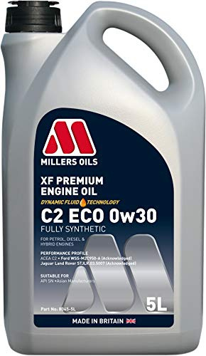 Millers Oils XF Longlife 0w30 C2 Fully Synthetic Engine Oil, M2C950-A, 5 Litres