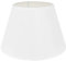 DULEE 12 Zoll Lampenschirm E27 E14 Glühbirne Schraube Handgefertigter Stoff Tischlampenschirm für Stehlampe, Tischlampe, Nachttischlampe (Oben) 18cm x (Höhe) 20cm x (Unten) 30cm,Weiß
