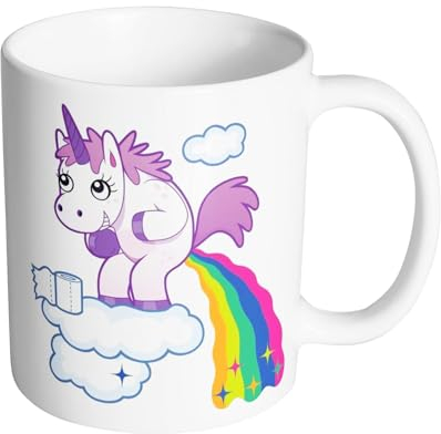 Artist Deluxe Tasse Mug Polymere Incassable 340ML Licorne Unicorn - Magique Toilette WC