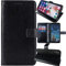 Dingshengk Flip Retro Leder Tasche Hülle Für TP-Link Neffos C9A 5.45 Lederhülle Handyhülle Schutzhülle Klapphülle Handytasche Handy Etui Brieftasche Cover Case Abdeckung (Schwarz)