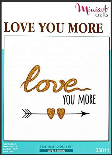 Miniart Crafts Bead Embroidery Kit, Multi, 25 x 25 cm