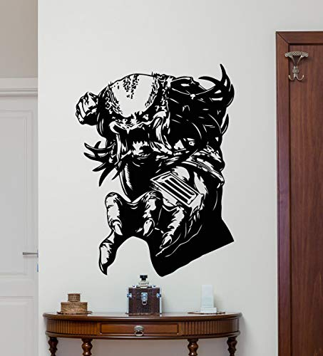 myrockshirt Predator Wandtattoo Decal Mortal Kombat Superheroes Vinyl Aufkleber Dekor Wandtattoo,Frei Farbwahl, Autoaufkleber,Lack,Scheibe, UV&Waschanlagenfest, Profi-Qualität