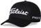 Titleist Tour Sports Staff Collection Golfkappe mit gebogenem Schirm, Netzrücken, stilvolles Design und Geruchskontrolle, Schwarz