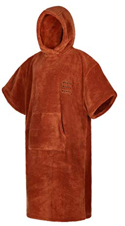 Mystic Teddy Change Robe Poncho oder Wickeltuch für Beach Watersports & Surfing - Rusty Red
