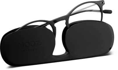 Nooz Optics - Blaulichtfilter brille ohne sehstärke Damen und Herren für Bildschirm, Smartphone, Gaming oder Fernsehen - Runde Form - Schwarze Farbe - Cruz Collection