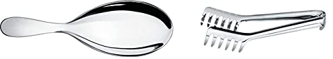 Alessi Eat.It Wa10/27 Cucchiaio Da Cucina Per Risotto Di Design In Acciaio Inox & 502 Molla Per Spaghetti Di Design In Acciaio Inox