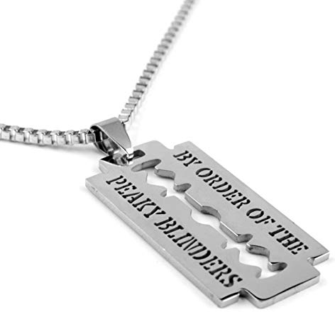 Mode Razor Party Edelstahl Klinge Anhänger Halskette Männer Schmuck Bling Kette Hip Hop Ketten Collare