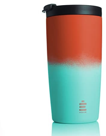 HYDRATE Travel Mugs, Reusable Coffee Cup, Travel Cup with Leak-Proof Lid, Multiple Colours, Stainless Steel Thermal Vacuum Coffee Mug for Hot and Cold, Insulated, Easy-Clean 500ml, Boba Cup