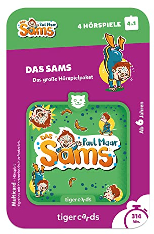 tigermedia tigercard Multicard Das Sams Vier Geschichten lange Autofahrten Kinder Beschäftigung Geschenk Zahnfee tigerbox Hörbox Hörbuch Lieder