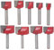 9 Pz/set T-Slot Cutter, 6 millimetri Shank Bottom Pulizia Bit CNC Router Fine Fresa Cutter Lavorazione Del Legno Strumento Bit