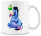 Giftme Cartoon Cute Blue Donkey Eeyore Birthday Christmas Coffee Mug Coffee Tea Mug Unique 11oz White Ceramic Mug.