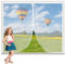 Fliegengitter Fenster 55x120cm Fliegengitter Fenster Mückengitter Magnet Fliegengitter Automatisch Verschließen Luft kann frei strömen für Wohnzimmer/Schiebetür Weiß