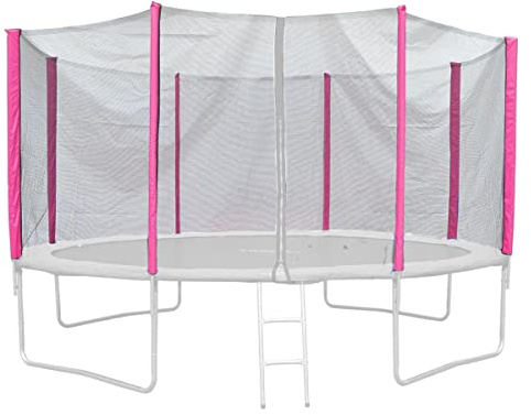 Jawinio Trampolin-Sicherheitsnetz Trampolin-Zubehör Ersatzteile 12FT/366cm pink