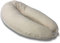 HOBEA-Germany Stillkissen 190 cm x 76 cm XXL Lagerungskissen Schwangerschaftskissen für Baby und Erwachsene Seitenschläferkissen Stillkissen mit Bezug aus Bio Baumwolle, Musselin Beige