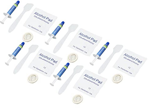 Thermal Paste CPU, Heat Sink Compound Thermal Paste 5Pcs Thermal Paste 4.55W/m.k Metal Safe Strong Adhesion Thermal Conductive Grease for CPU GPU Chipset Printer (0.5ml, 0.04oz)