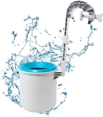 Gusengo Suministro Piscina - Skimmer automático para Piscinas Pared | Skimmer Limpiador Piscinas portátil para Quitar Hojas escombros para el Mantenimiento Diario la Piscina