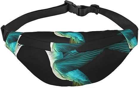 Wasserdichte Gürteltasche aus Polyester mit verstellbarem Gürtel – vielseitige Umhängetasche für Damen und Herren, Niedlicher Kolibri, Einheitsgröße