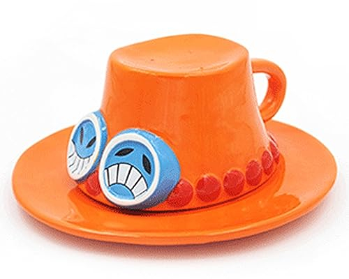 Roffatide Anime Kaffeetassen Hat Keramik Kaffee Tee Milch Tasse Büro Tasse Geschenk oder Souvenir für Weihnachten Geburtstag