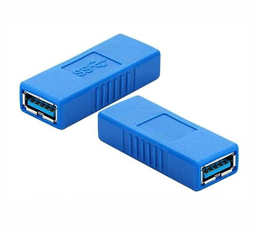 2 pack Type A Female to Female Joiner Coupler Cable USB 3.0,Gender Changer Adapter Connector,Standard Socket Cables Extender Converter, Extend and Connect USB Cables with PC Laptop & More
