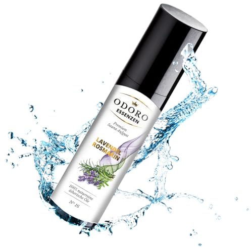 Saunaaufguss Lavendel Rosmarin Duft – Odoro Essenzen: 100% ätherische Sauna-Öle – 100ml Premium Lavendel Rosmarin Aufguss Konzentrat – Natürliches Aufgussmittel, naturreine Saunaaufgüsse