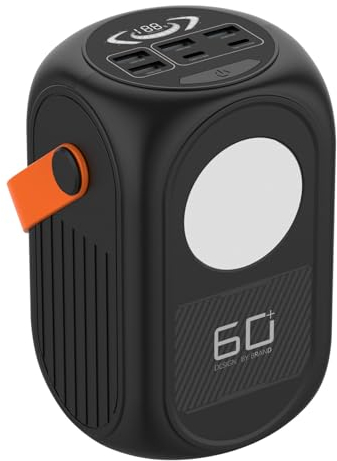 Power Bank/80W high power mobile power bank 60,000-100,000 mAh large capacity outdoor camping portable laptop power bank(100000mAh/black)