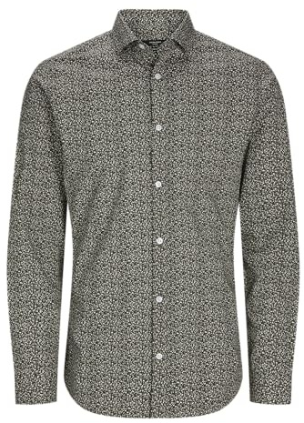 Jack & Jones Herren Jprblablackpool Stretch Shirt Ls Ss23 Sn Hemd (1er Pack)
