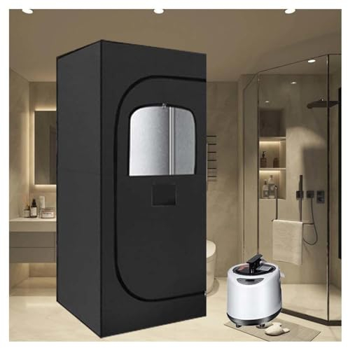 HAZARA Heimsauna 1 Person 360° GanzköRper-Thermaldampfzyklus, Sauna Zuhause Intelligenter Timer Mit Fernbedienung, Sauna Indoor Geeignet FüR Fitnessstudio/Yoga Usw.