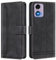 GoodcAcy Coque pour Motorola Moto E14 Coque, Etui Protection Housse Premium en Cuir PU,Pochette Fermeture Magnétique,Flip Case Compatible avec Motorola Moto E14 (Noir)